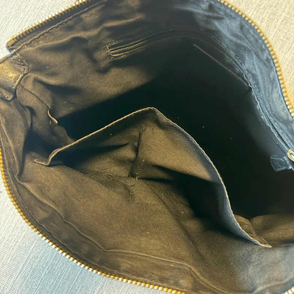 Coach Black Pebbled Leather Satchel Crossbody Bag Zip Top - Picture 7 of 13